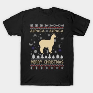 Christmas Alpaca Christmas llama T-Shirt